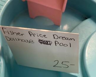 #136	Fisher Price dream Doll House Pool	 $25.00