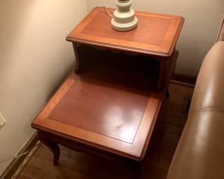 #5	Wood Step End Table - Sold as a pair - 20x29x22	 $50.00