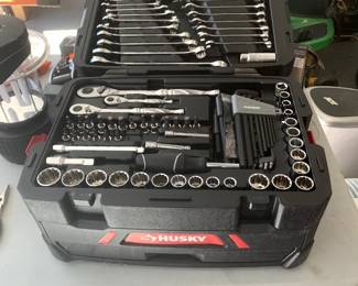 #77	Husky Tool Box - 4 layers of tools	 $90.00