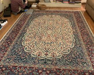 #3	Machine Made Rug Burgundy/Blue/Cream - 93x130	 $50.00