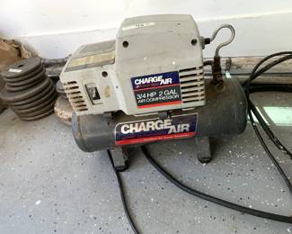 #84	Charge Air Air Compressor 3/4HP 2 Gallon	 $40.00
