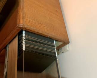 #23	Wood Look 2 Drawer File Cabinet Legal/letter w/ key - 19x24x29	 $75.00