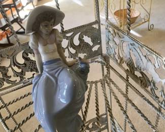 #132	Nao by Lladro of Girl relaxing w/bird	 $30.00