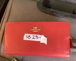 #110	Coach Red Wallet	 $25.00