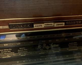 #27	Salzburg Stereo Cabinet w/Phono (broken condition) - (as is side) - 49x16x29.5	 $35.00