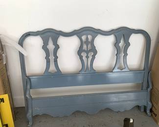 #88	Blue Painted Headboard/Footboard Full Size )  (no side rails)	 $25.00