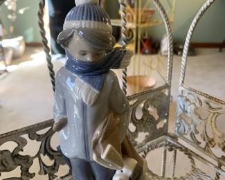 #125	Lladro  74  Boy w/Dog	 $40.00