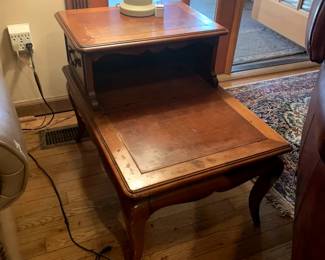 #5	Wood Step End Table - Sold as a pair - 20x29x22	 $50.00