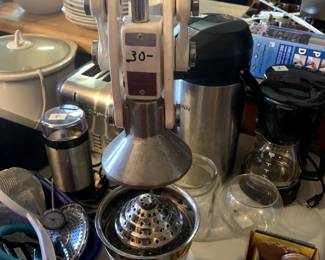 #102	Vintage Hand-press Juicer	 $30.00