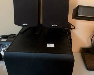 #94	Klipsch Subwoofer and 2 speakers - model promedia2.1BT	 $50.00