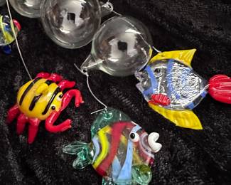 Glass animals - float on water with glass bubbles