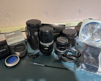 Titanium,  Minolta Camera Lenses, Vivitar flash