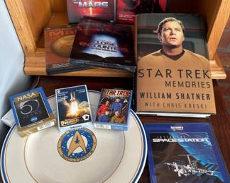 Star Trek, Close Encounters of the Third Kind, Mars, other space related items