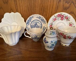 Teacup and Saucers, Ginger Jar