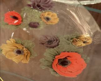 Hand painted canapé plate