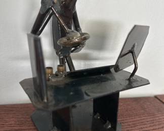 Railroad Spike Sculpture - Pharmacist