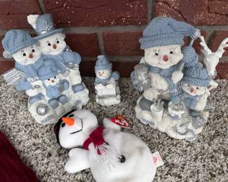 Snowmen decorations, holiday, Christmas, winter