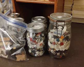 Vintage sewing and buttons