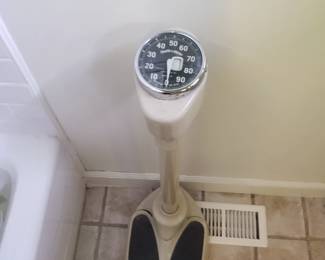 Vintage bathroom scale