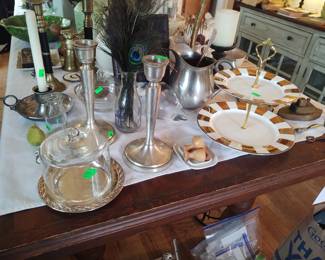 Large collection of vintage silver plate