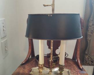 French brass  table lamp