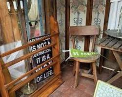 Folding Screen in She shed