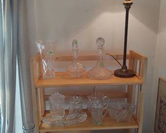 Waterford Crystal Vintage Brass table Lamp