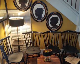 Wonderful Oval silhouette Framed Art