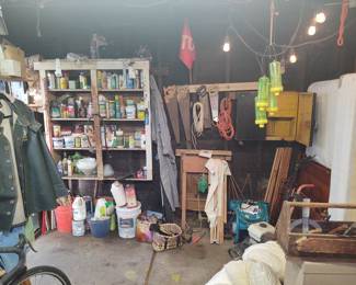 Wood and Tool shop lots of garden supplies 2 Twin beds 