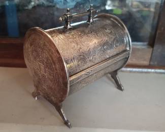 Antique Irish jewelry casket