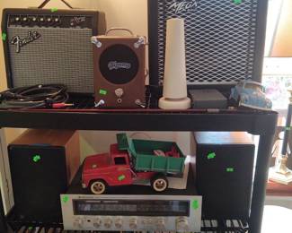Vintage 1962 Tonka Dump truck, Guitar amps, CDs and Vintage Cassette tapes