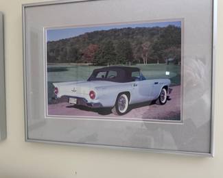 Vintage Ford Thunderbird Framed Photo
