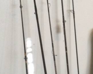 Salt water poles with reels