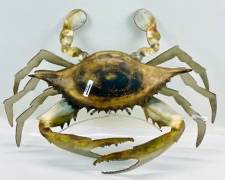 Vintage Large Paul Lockhart Figural Crab Art Wall Hanging Sculpture
