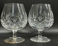 2 WATERFORD CRYSTAL Lismore Brandy Glasses
