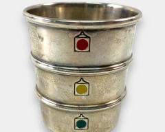 Fine Sterling Silver Stoplight Jigger
