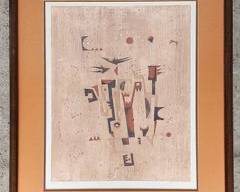 1978 Hansen Young Diana Deer Dance Pencil Signed Litho Framed
