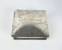 220 Grams YALE University Fine Sterling Silver By Fries Wood Inset Weighted Trinket Box 1956 The Yale Record

