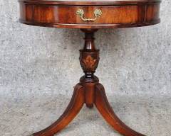 20th Century Grand Rapids Drum Table Lion Paw Feet
