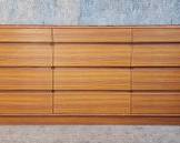 Nordisk andels Eksport Danish Mid Century Modern Long Chest MCM
