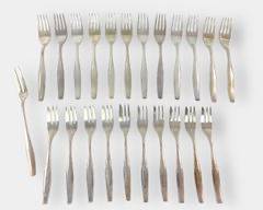 Fine 800 Silver Flatware Forks 914 Grams
