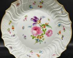 MEISSEN ANTIQUE HAND PAINTED CHARGER PLATE
