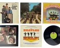 THE BEATLES VINYL Records Including Let It Be, Magical Mystery Tour, Abbey Road, The Beatles Yesterday and Today, and The Beatles Help Soundtrack
