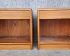 Pair Nordisk Andels Eksport Danish Mid Century Modern MCM Side Tables
