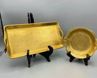 Pickard Rose & Daisy Tray & Dish
