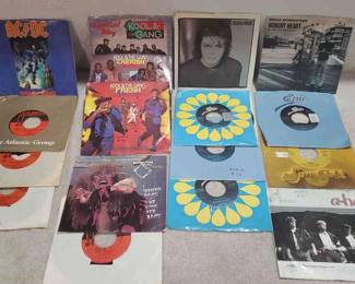 (17) 45" Records - FT- Michael Jackson, ACDC, Kool & The Gang, And Nena
