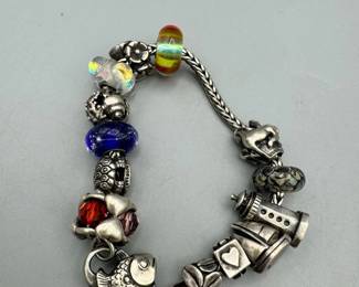 Sterling Silver Charm Bracelet
