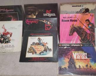 (8) Movie Soundtrack Albums FT- Disneys Robin Hood and Cabaret
