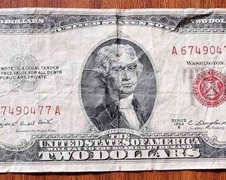 1953 $2 Bill
