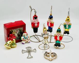 Blown Glass Angels & Soldiers Christmas Ornaments
